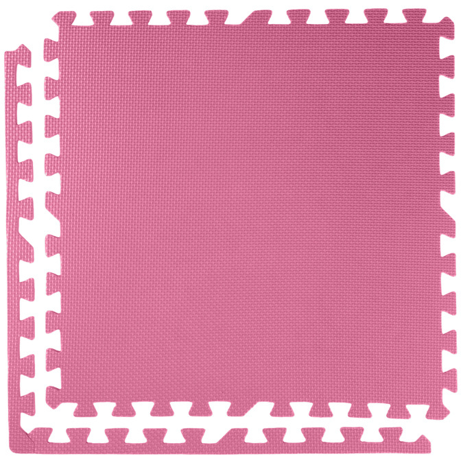 Mata puzzle 1cm (60x60cm) - Różowy
