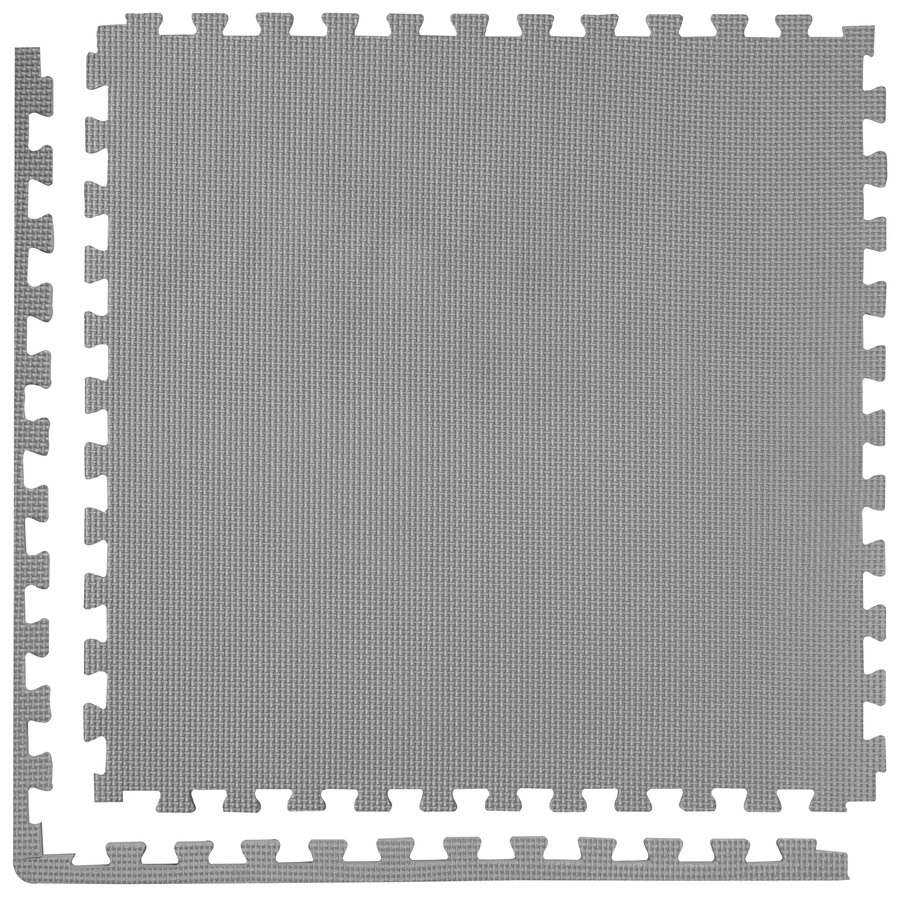 Foam floor puzzle mat 2cm (60x60cm) - Grey - Graphite