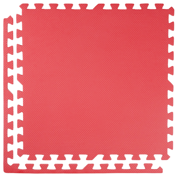 Foam floor puzzle mat 1cm (60x60cm) - Red
