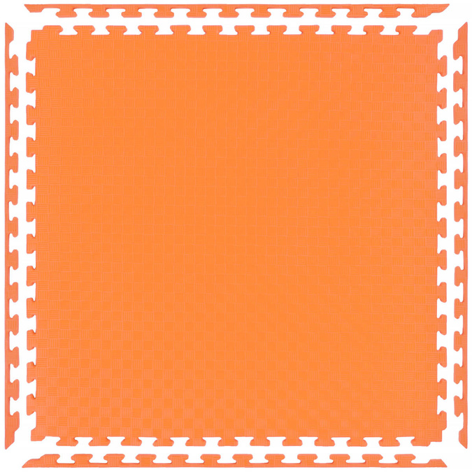 Foam floor puzzle mat 1,5cm (100x100cm) - Orange