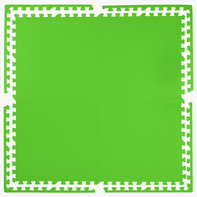 Foam floor puzzle mat 1cm (60x60cm) - Green